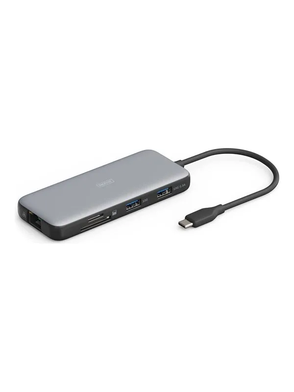 DIGITUS - docking station - USB-C 3.2 Gen 2 - HDMI - 1GbE