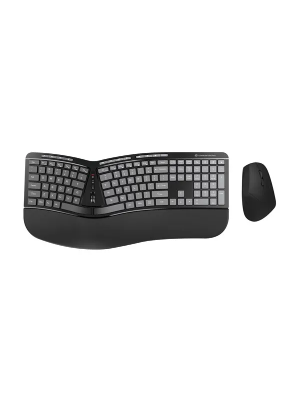 Conceptronic ORAZIO02US ERGO - Tastatur & Mussett - Universal - Svart
