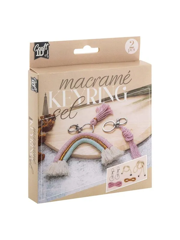 Creative Craft Group Macrame Keychains Set of 2