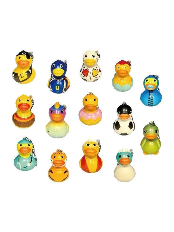 Duckiez Colored Foam Duck Keychain - 24 pcs