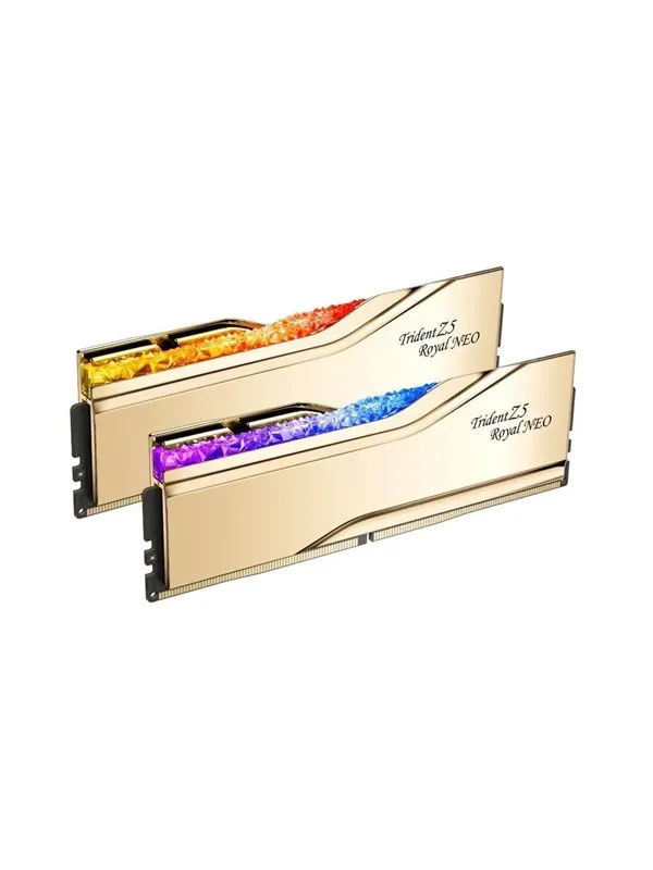G.Skill Trident Z5 Royal Neo RGB DDR5-6000 - 96GB - CL28 - Dual Channel (2 pcs) - AMD EXPO - Gold med RGB