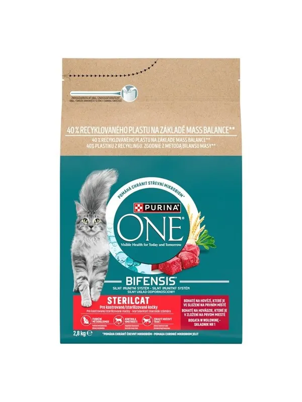 PURINA NESTLE Purina ONE wolowina i pszenica 2 8kg
