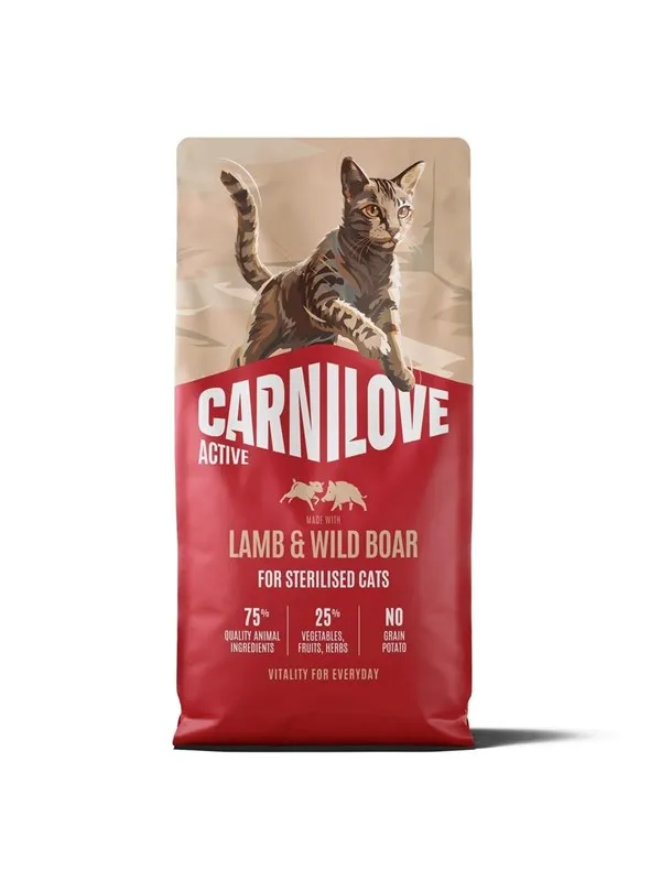 Carnilove ACTIVE CAT LAMB&WILDBOAR STERILISED 2kg