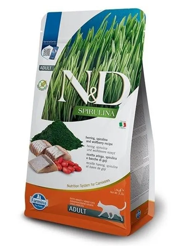 Farmina N&D Spirulina Herring - sucha karma dla ko