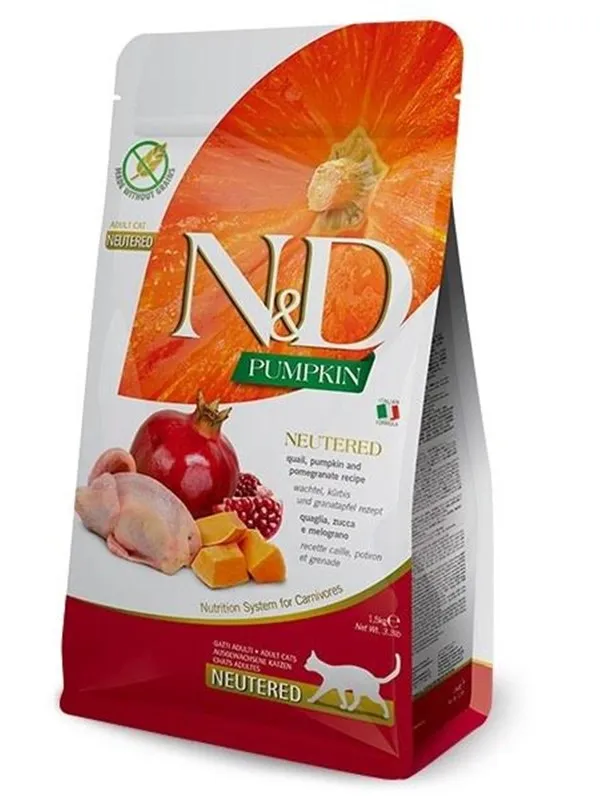 Farmina N&D Pumpkin Neutered sucha karma z przepió