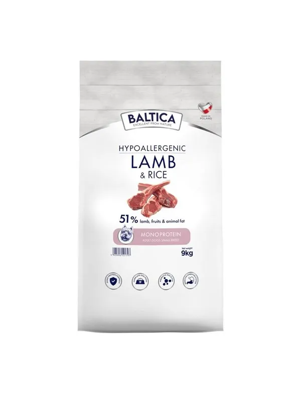 BALTICA Nutraceutic Adult Lamb&Rice XS/S 9kg