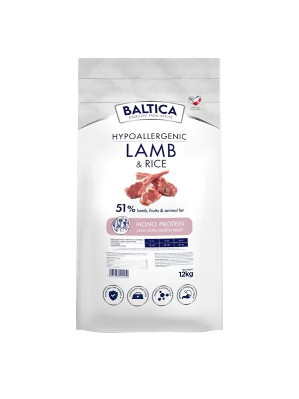 BALTICA NUTRACEUTIC Hypoallergenic Lamb & Rice M