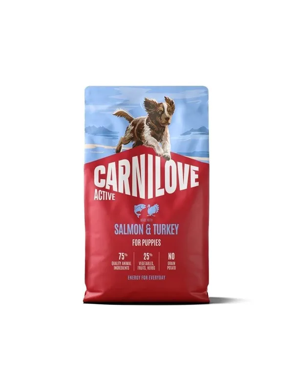 Carnilove Active Dog Puppies Salmon&turkey - dry dog food - 4kg