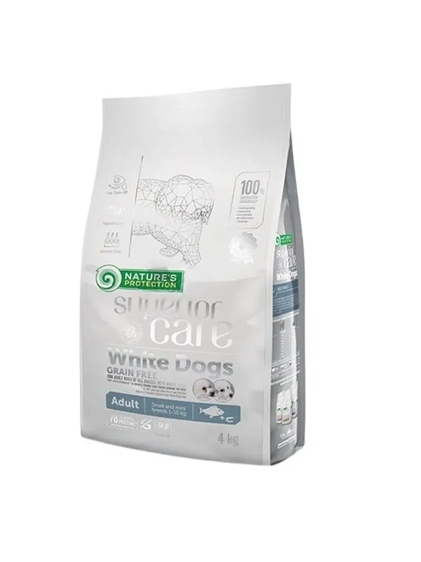 Nature's Protection Superior care White Fish Small and mini - dry dog food - 4kg