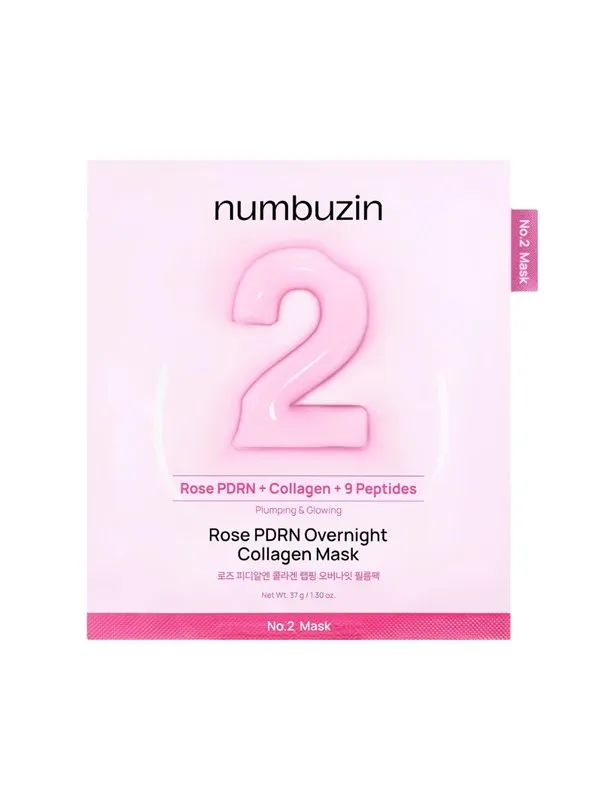 Numbuzin No.2 Rose PDRN Overnight Collagen Mask 148.- 4 pcs.