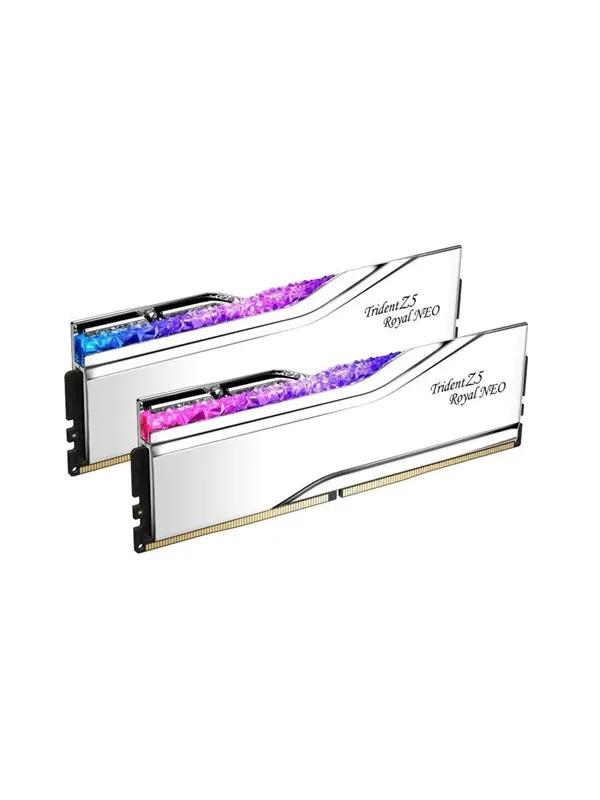G.Skill Trident Z5 Royal Neo RGB DDR5-6000 - 48GB - CL28 - Dual Channel (2 pcs) - AMD EXPO - Sølv med RGB
