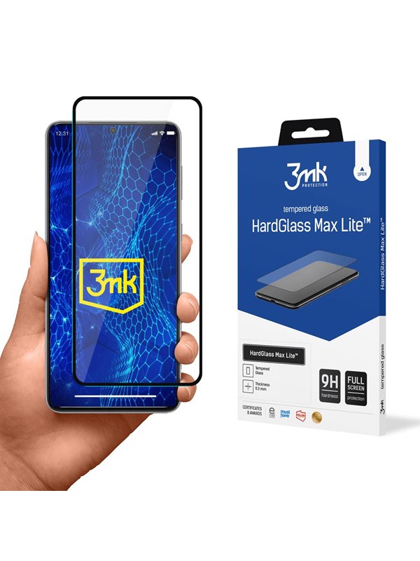 3mk 9H  HardGlass Max Lite™ Glass for Samsung Galaxy S21+ 5G