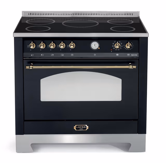 Lofra - Dolce Vita 90 cm (1 ovn) (Svart/Messing) Induksjon