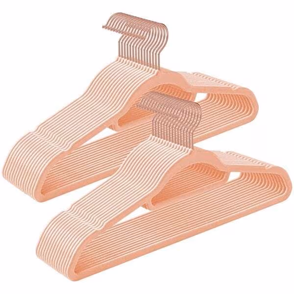 Fløyelshengere 30-pk - Rosegold