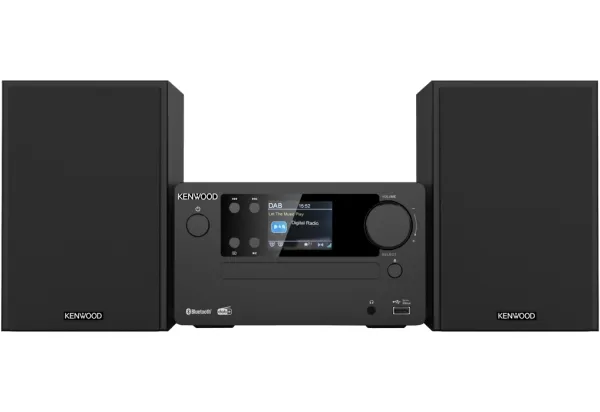 Kenwood M-725DAB Mini-system med Bluetooth og DAB+ (svart)