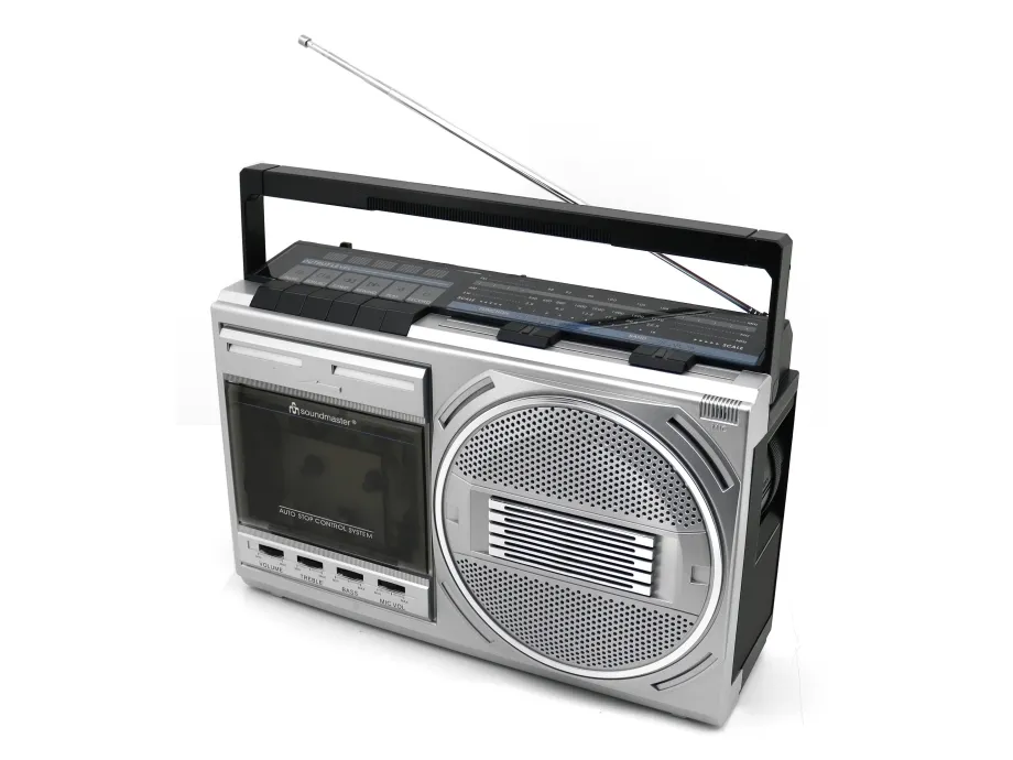 Soundmaster Kassettradio Mono Bluetooth RR20SI Silver