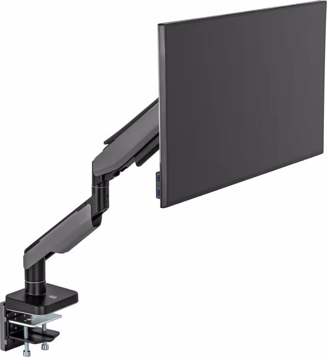 Essentials Heavy-Duty RGB gaming-skjermarm (sort)
