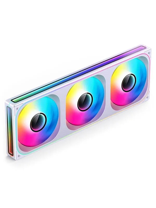 Jonsbo ZB-360 - Kabinettvifte - 360mm - Hvit med RGB-lys - 37 dBA
