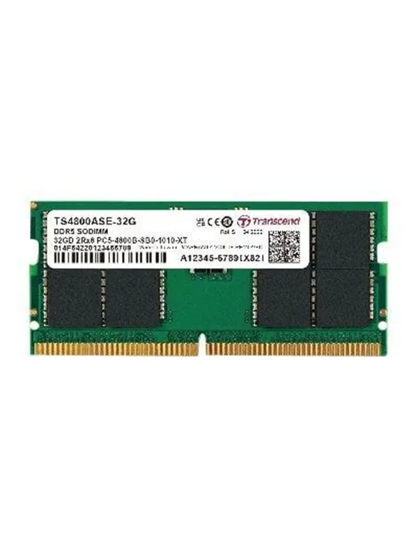Transcend JetRAM - DDR5 - module - 8 GB - SO-DIMM 262-pin - 4800 MHz / PC5-38400 - unbuffered