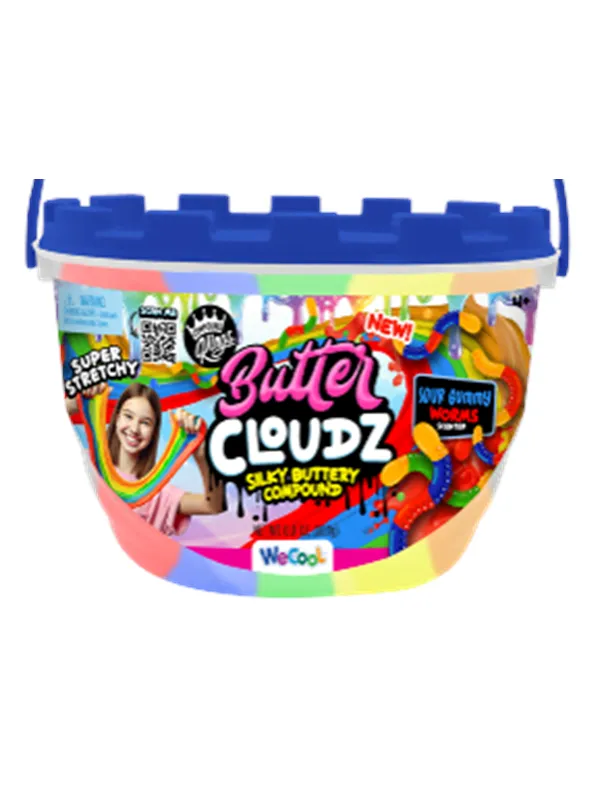 Compound Kings ButterCloudz Swirls Large Sour Gummy Worms
