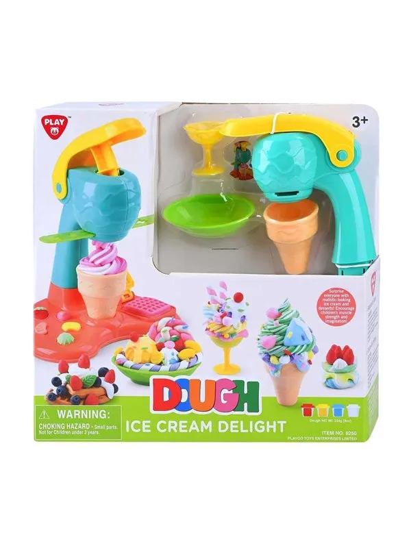 Playgo Delicious Ice Cream Clay Set - 4 Clay Pots