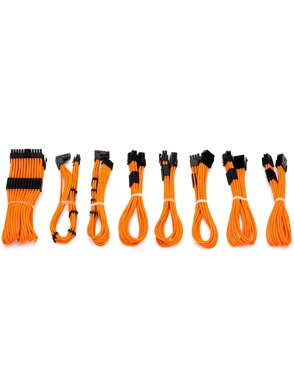 DUTZO Sleeved strøm forlengerkabel Pro kit - Oransje