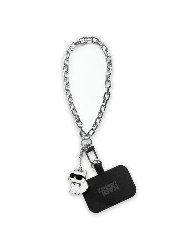 Karl Lagerfeld KLUCHCSKPK Universal Universal Hand Strap Choupette case - silver