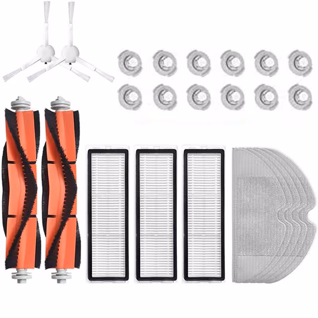 24 stk tilbehør Xiaomi Mi Roborock S6 MaxV S6 Pure S6 E4 S5 E35 E25 E20 S50 S51 T7