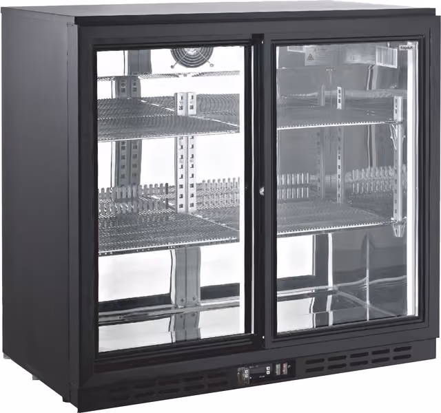 FrigeluX Barkjøleskap AB211MIR (sort)
