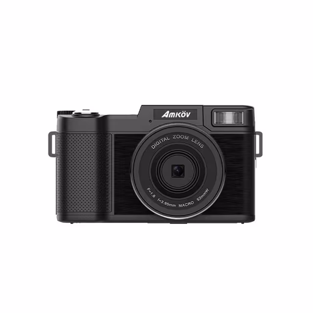 48MP 4K Digitalt Speilløst Kamera med Flip-Skjerm og 4X Zoom