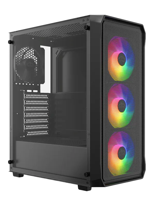 DUTZO C322 Mesh ARGB - Kabinett - Miditower - Svart