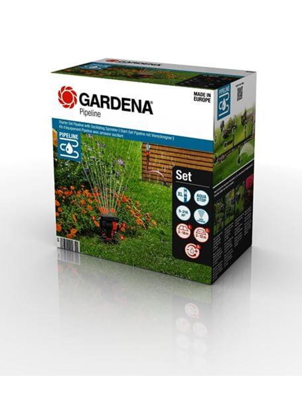 Gardena Starter Set Pipeline with Oscillating Sprinkler