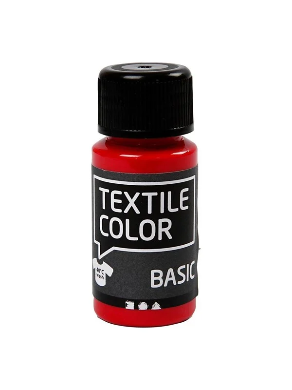 Creativ Company Textile Color Semi-opaque Textile Paint - Primary Red 50ml