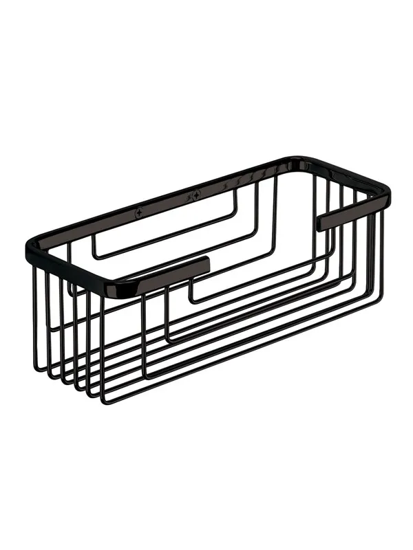 Gedy Rectangular Soap Basket Matte Black