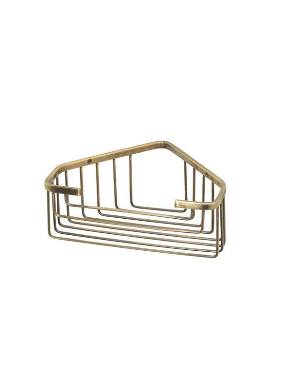 Gedy Corner Soap Basket Bronze Brass