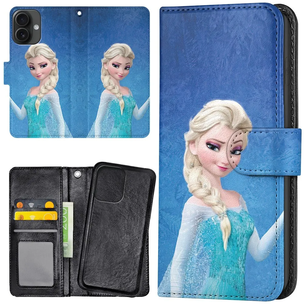 iPhone 16 Plus - Lommebok Deksel Frozen Elsa