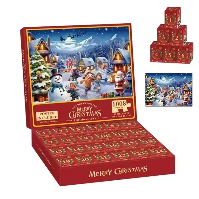 Adventskalender - Puslespill 1008 brikker - Julekalender 2024