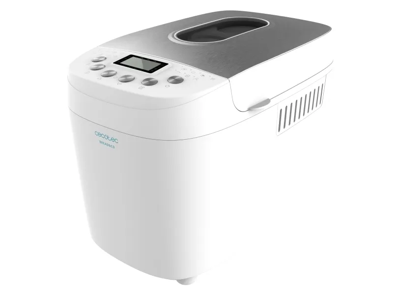 Cecotec Bread&amp;Co 1500 PerfectCook, 1,5 kg, Betraktningsvindu, Variabel bruningskontroll, Hold varm-funksjon, Rustfritt stål, Hvit