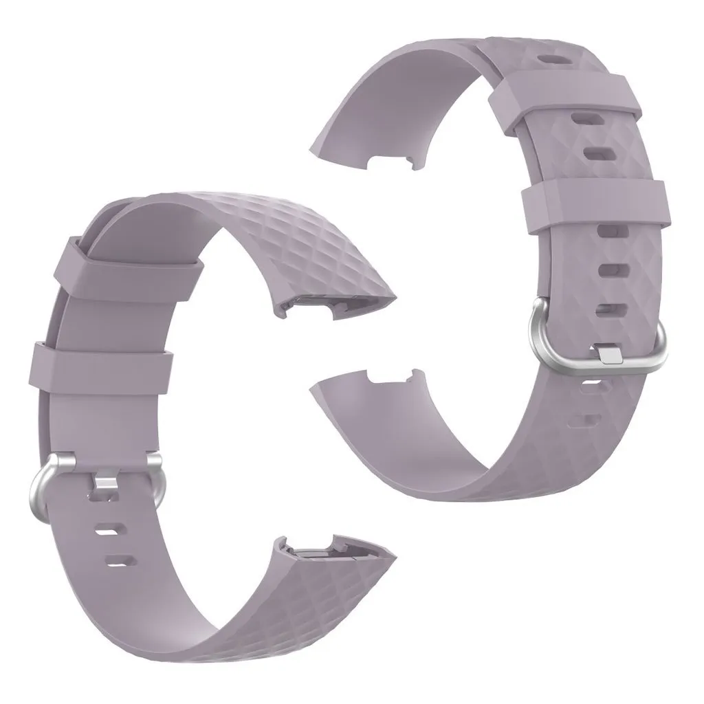 Fitbit Charge 3 / 4 slitesterkt klokkerem - Lyselilla