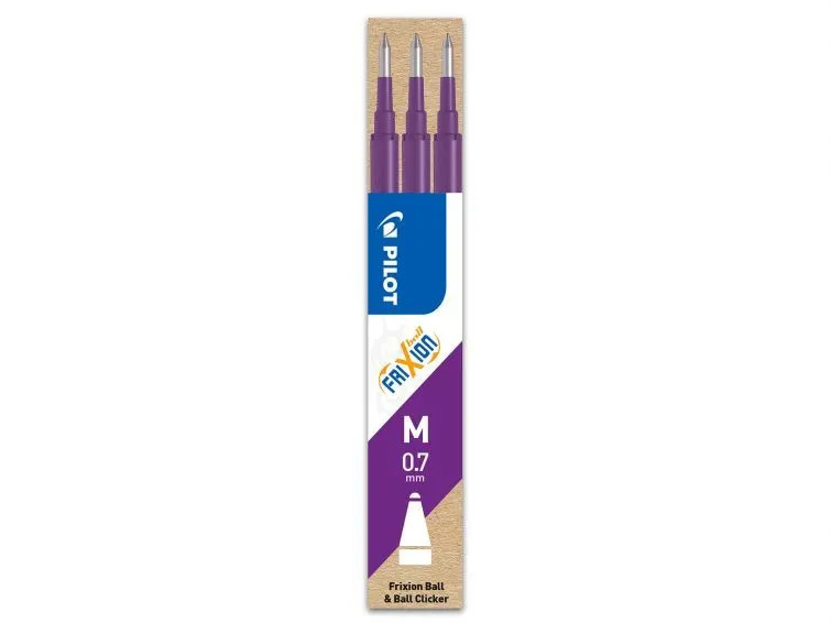 Refill Pilot Frixion Medium 0,7 mm violet (3 stk.)