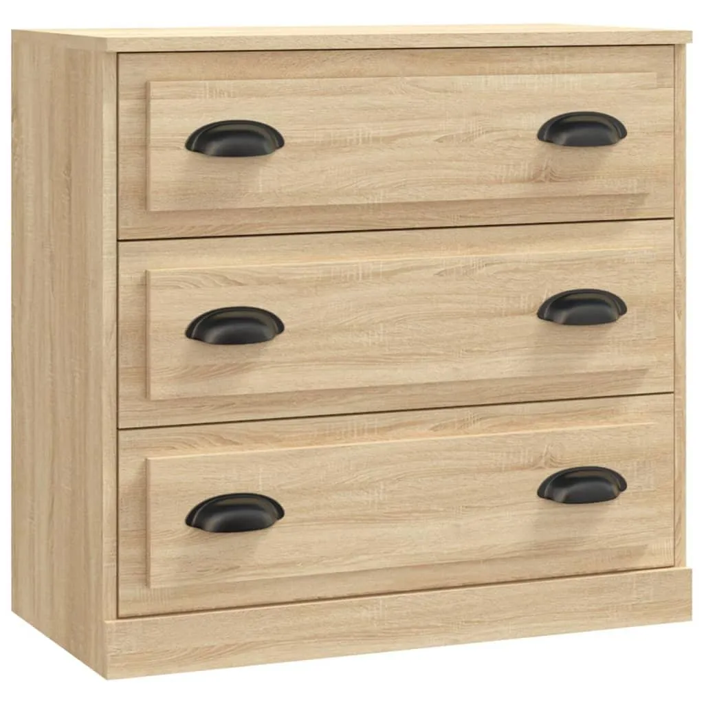 vidaXL Skjenk sonoma eik 70x35,5x67,5 cm konstruert tre
