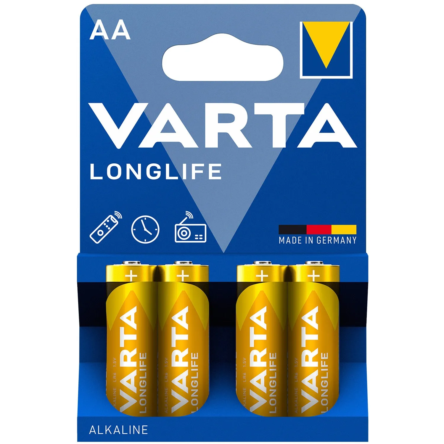 Longlife AA / LR6 batteri 4-pakning