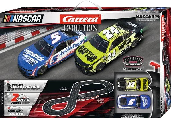 Carrera NASCAR Darlington Showdown, Racingkjøretøy og banesett, Carrera EVOLUTION, 8 år, Flerfarget