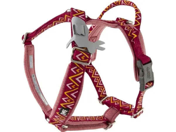 Hurtta Razzle-Dazzle Y-sele 45-55 cm, Beetroot