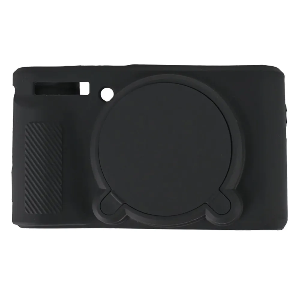 Canon SX740 Mykt silikonbeskyttelsesetui Ergonomisk kameradeksel - Svart