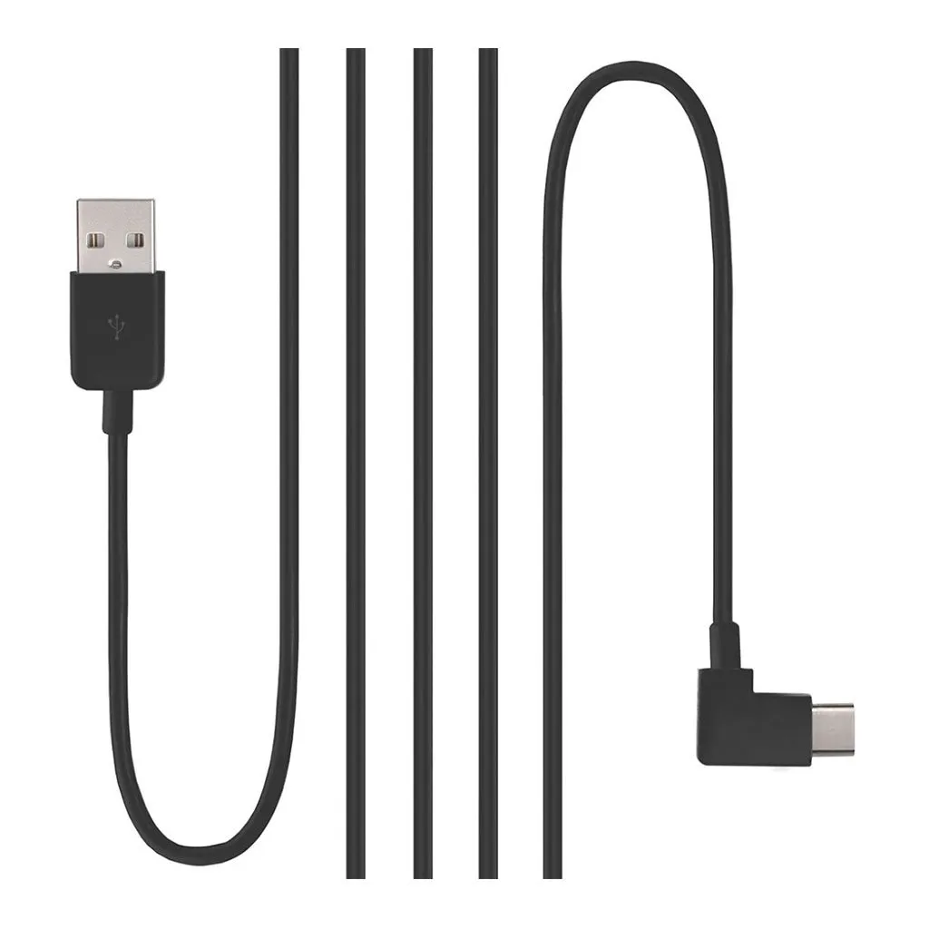 Universal 90 Degree Right Angled Kabel - Svart