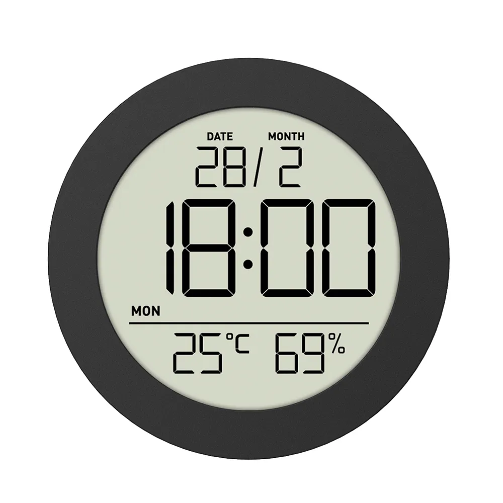 Kompakt termometer og hygrometer med nøjagtig måling og datovisning