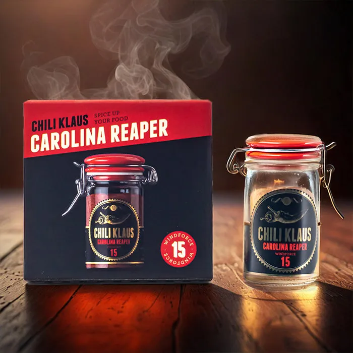 Chili Klaus - Carolina Reaper - dried chili powder i glas