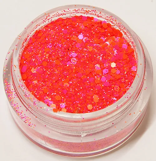 Negleglitter - Bland - Vannmelon - 8ml - Glitter