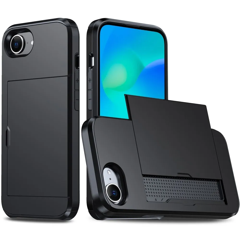 Til iPhone 17e / 16e -deksel med kortholder